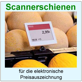 Scannerschienen elektronische Preisauszeichnung